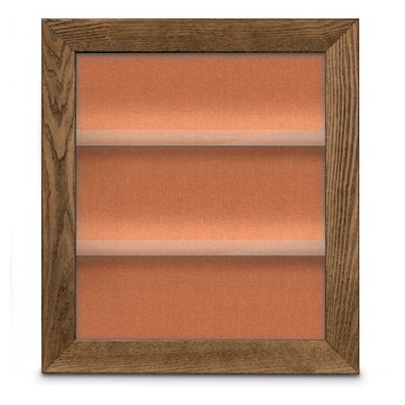 United Visual Products Outdoor Enclosed Combo Board, 42"x32", Black Frame/Green & Cinnabar UVCB4232ODB-GREEN-CINNABA